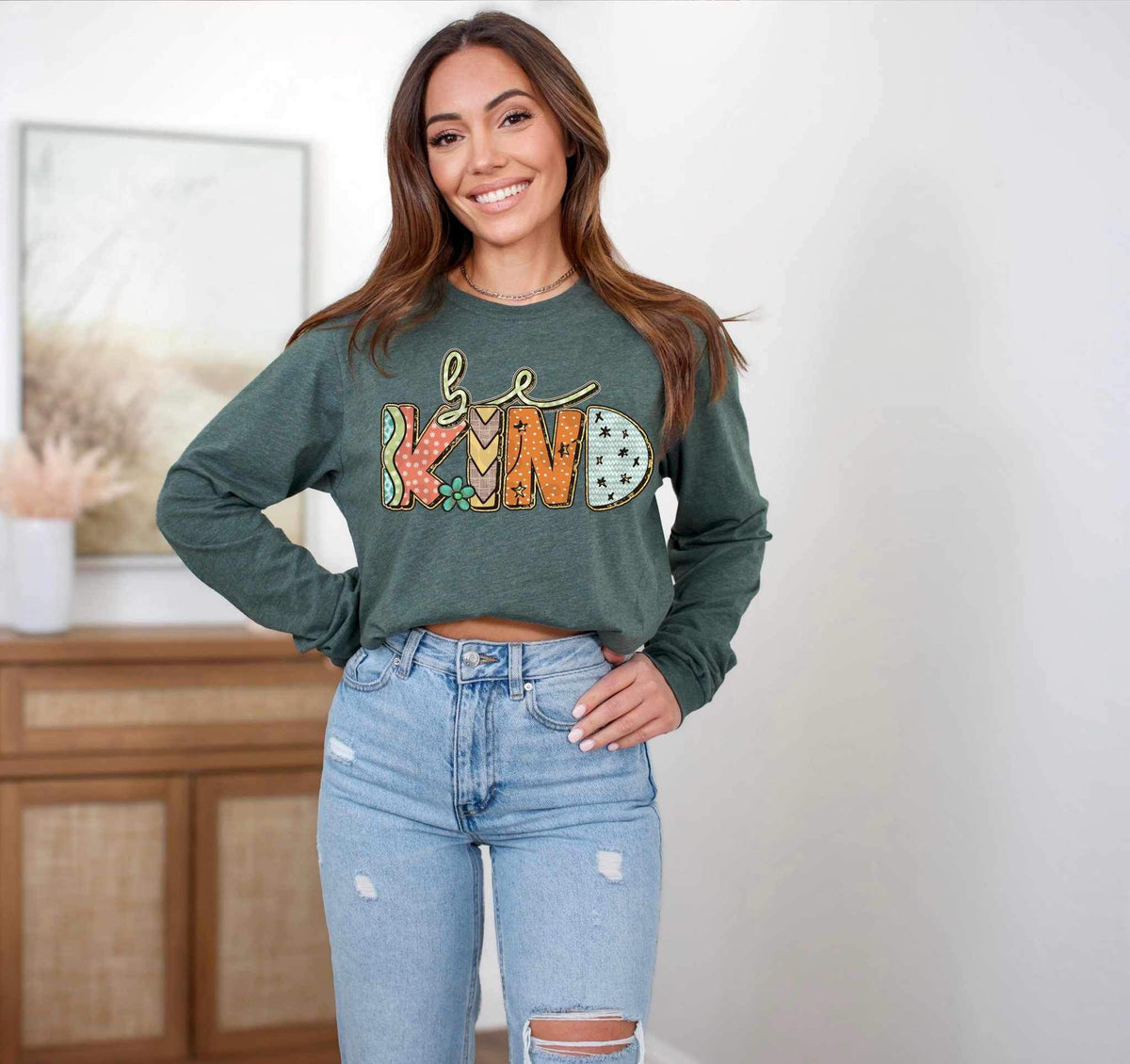 Be kind patterned font 23716 DTF transfer