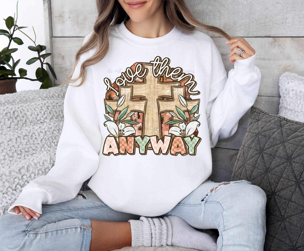 Love them anyway trio crosses 23714 DTF transfer