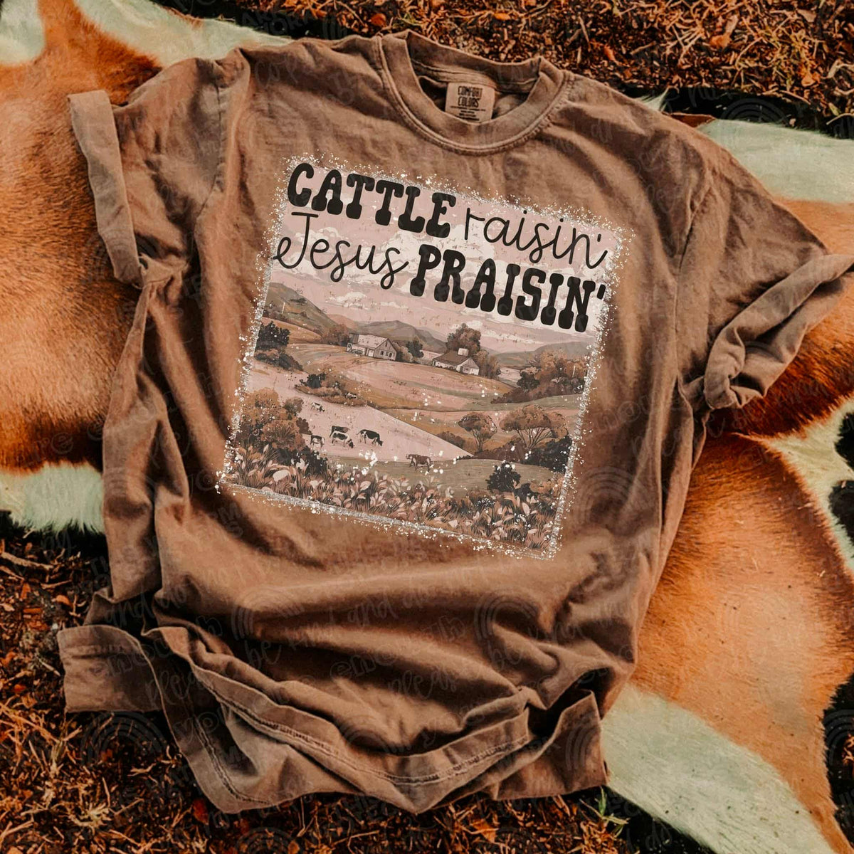 Cattle Raising Jesus Praising (Sal) DTF transfer