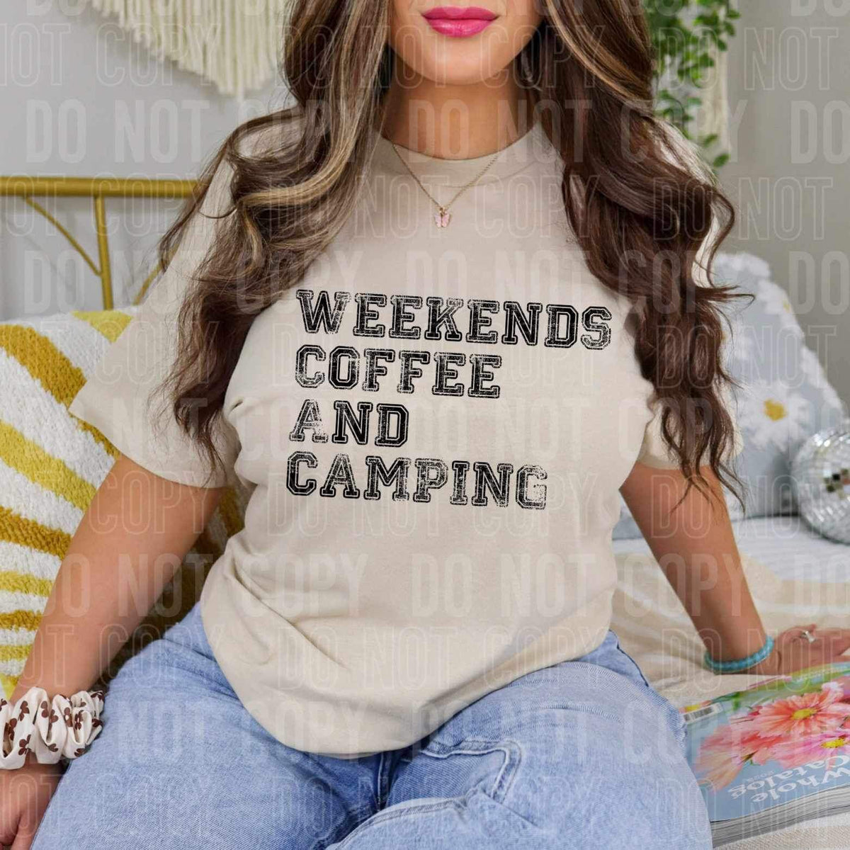 Weekends coffee and camping (SWB) 23740 DTF transfer