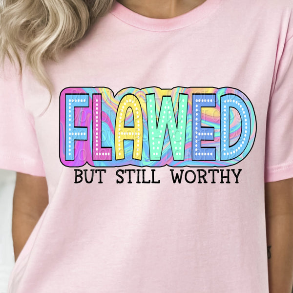 Flawed but still worthy watercolor 32805 DTF transfer