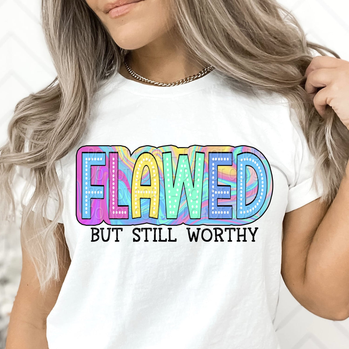 Flawed but still worthy watercolor 32805 DTF transfer