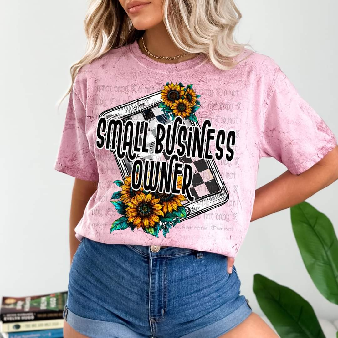 Small business owner sunflowers 32813 DTF transfer