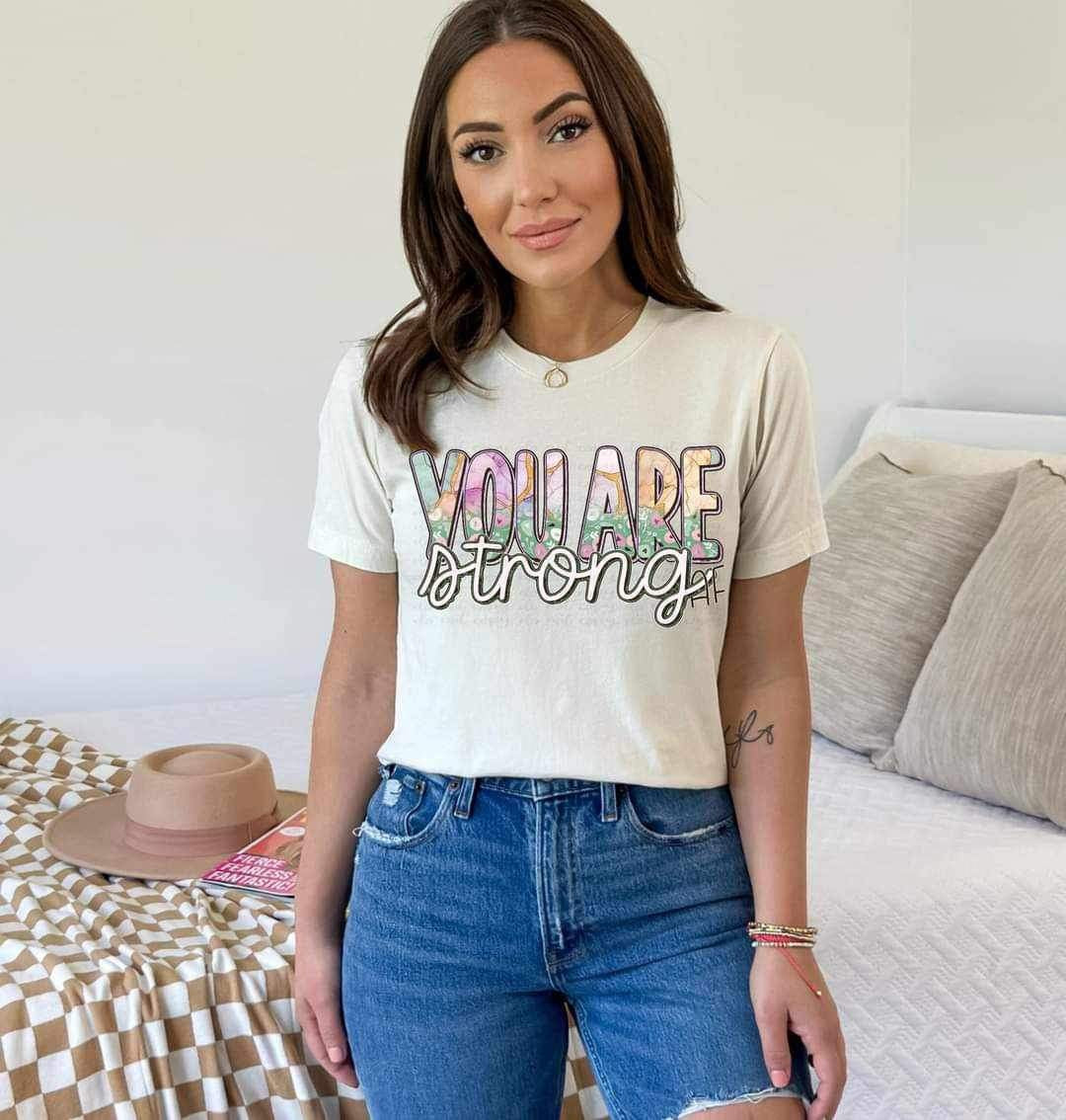 You are strong 23785 DTF transfer