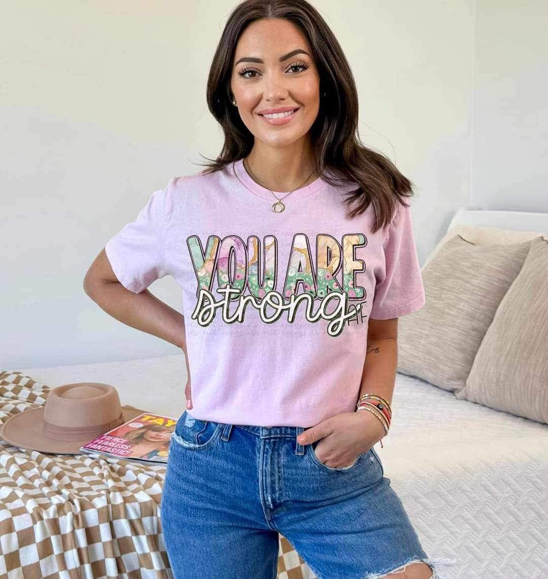 You are strong 23785 DTF transfer