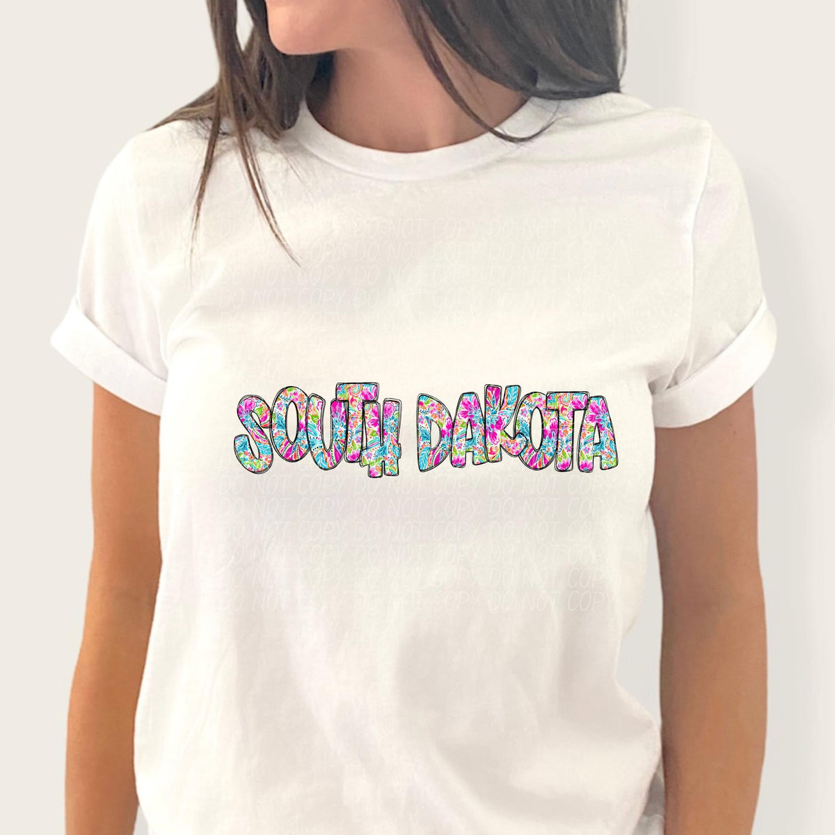 South Dakota paisley filled (CITY) 52348 DTF transfer