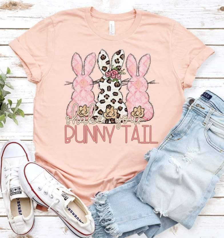 Bunny tail trio bunnies 23803 DTF transfer