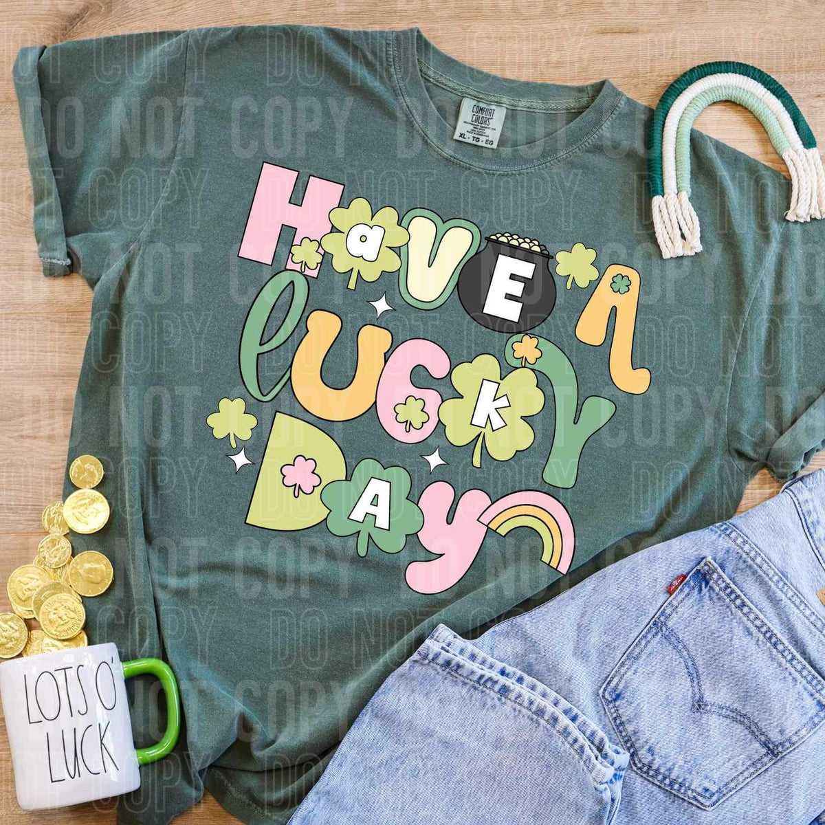 Have a lucky day 23806 DTF transfer