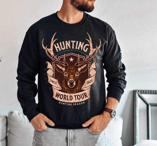 Hunting world tour light brown font (LYTTLE) 23812 DTF transfer