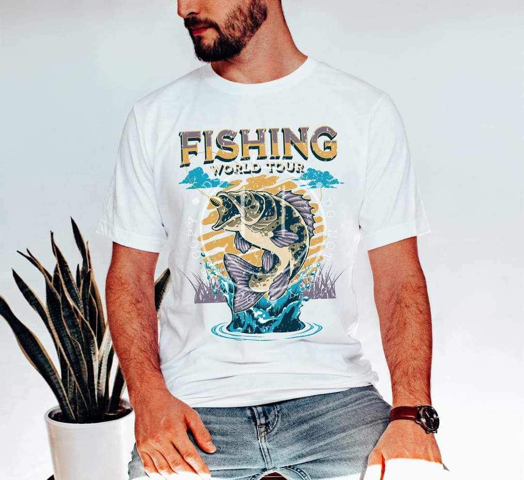 Fishing world tour (LYTTLE) 23813 DTF transfer