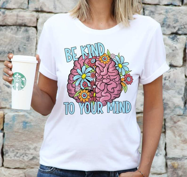 Be kind to your mind brain (S&G) 32859 DTF transfer