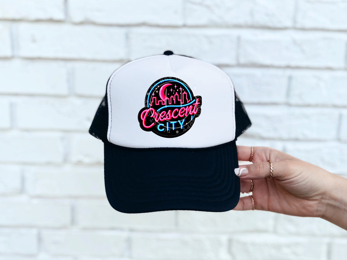 Cresent city hat patch 32978 DTF transfer