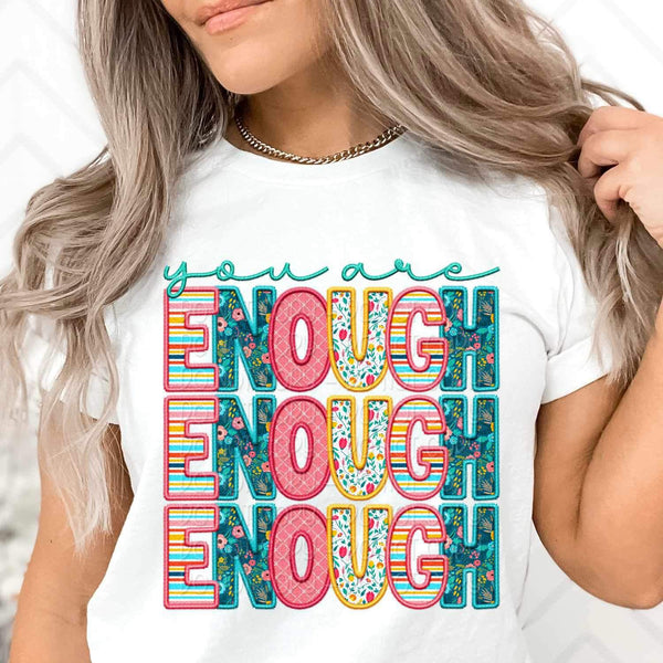 You are enough spring patterned 23834 DTF transfer