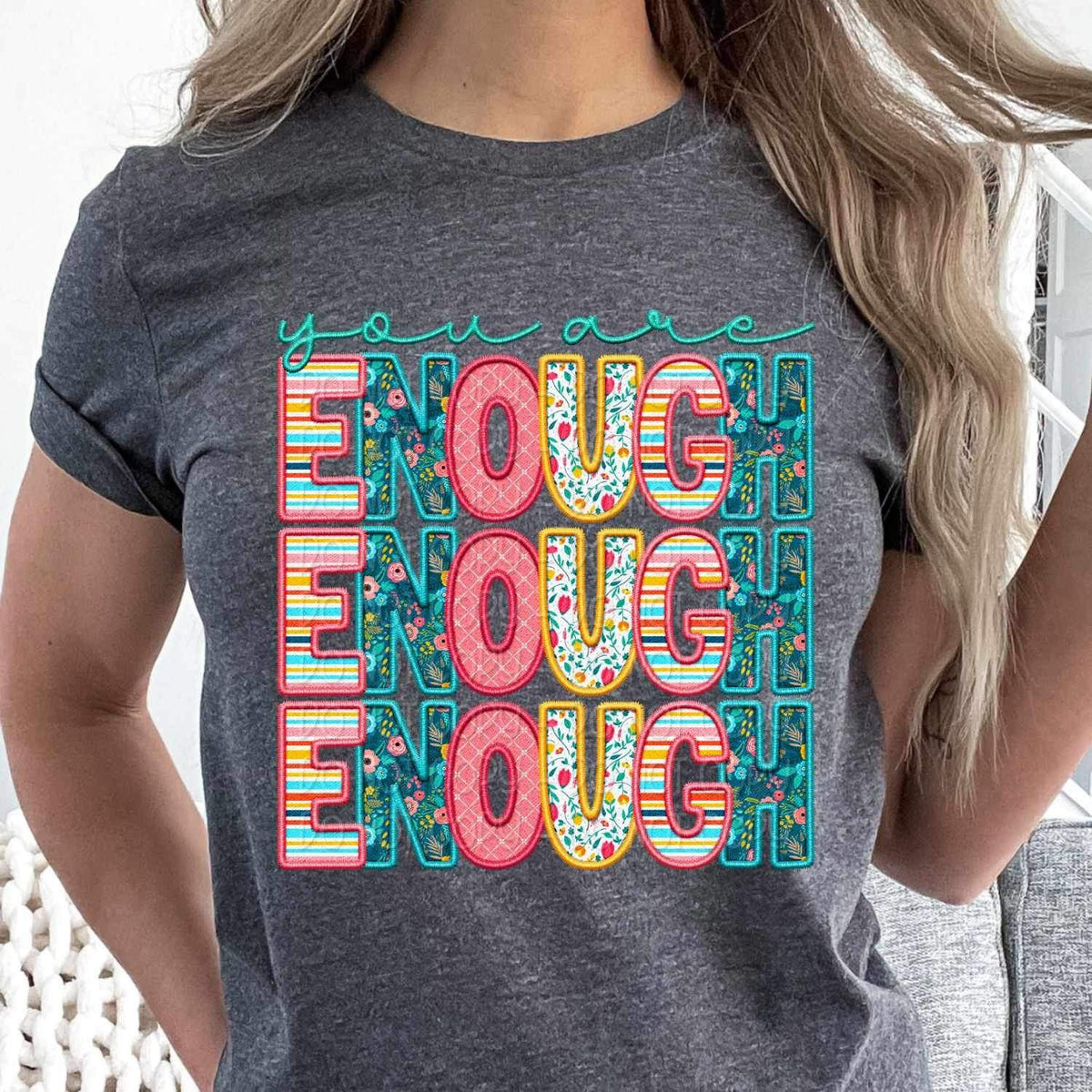 You are enough spring patterned 23834 DTF transfer