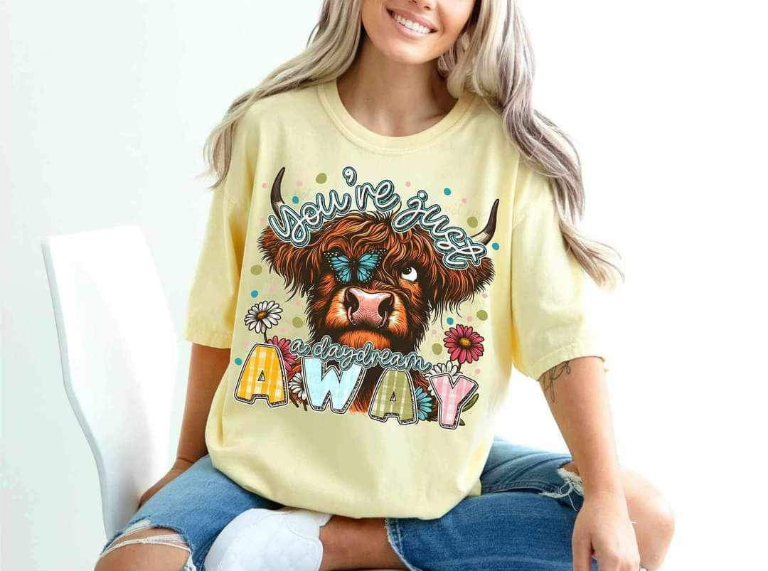 You're just a daydream away shaggy cow 23837 DTF transfer