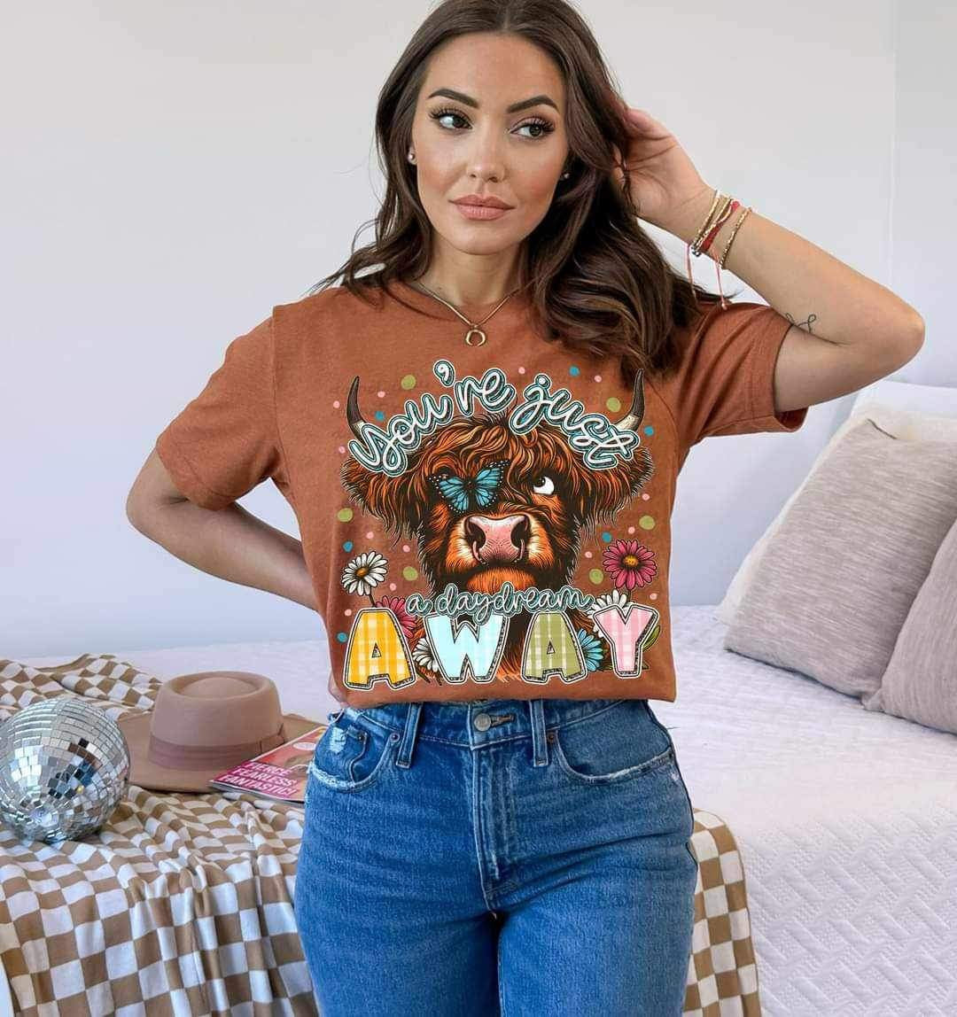 You're just a daydream away shaggy cow 23837 DTF transfer