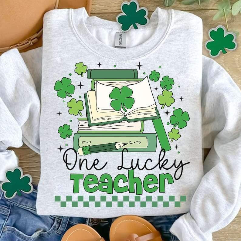 One lucky teacher books 23918 DTF transfer