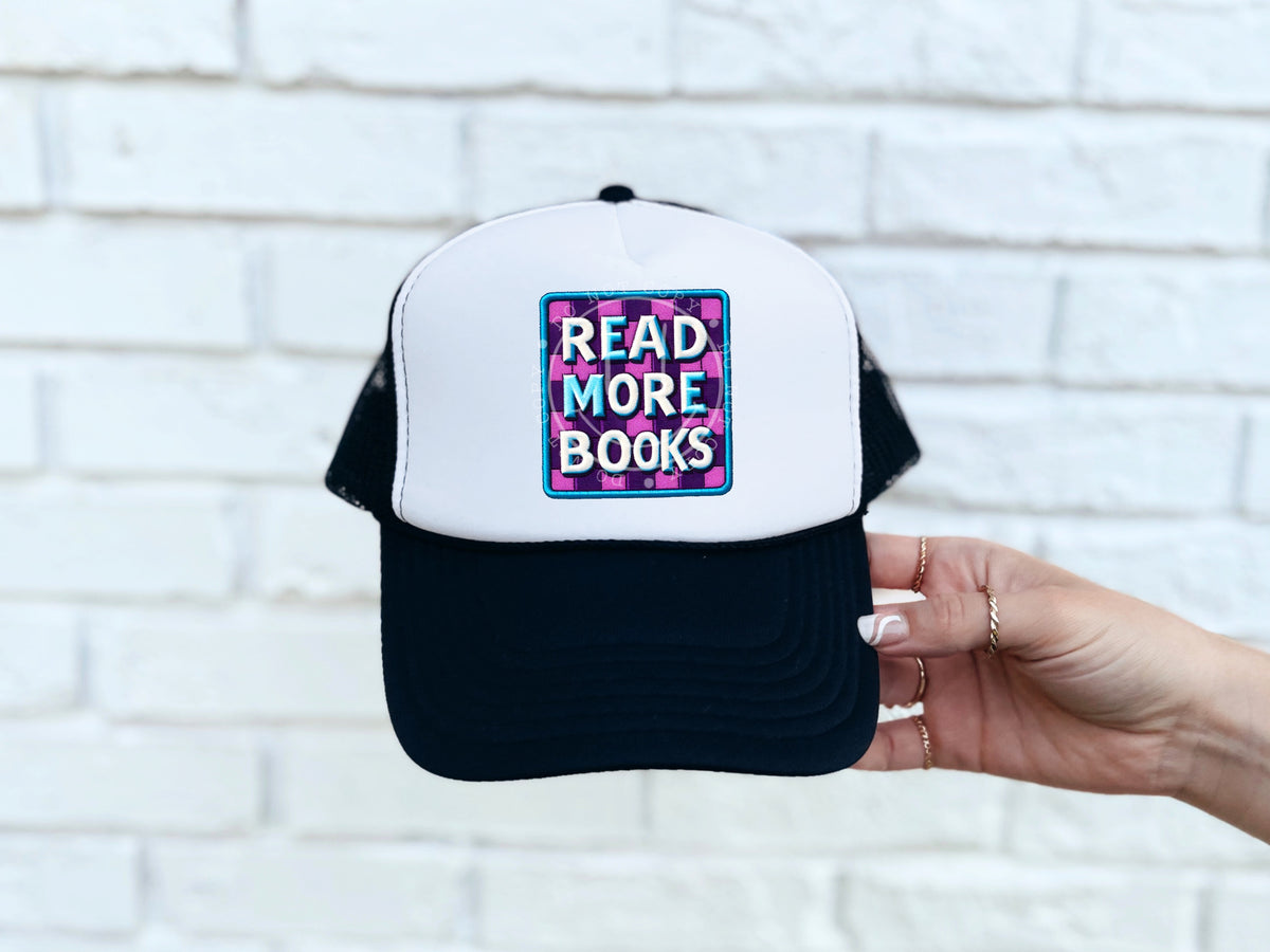 Read more books hat patch 32948 DTF transfer