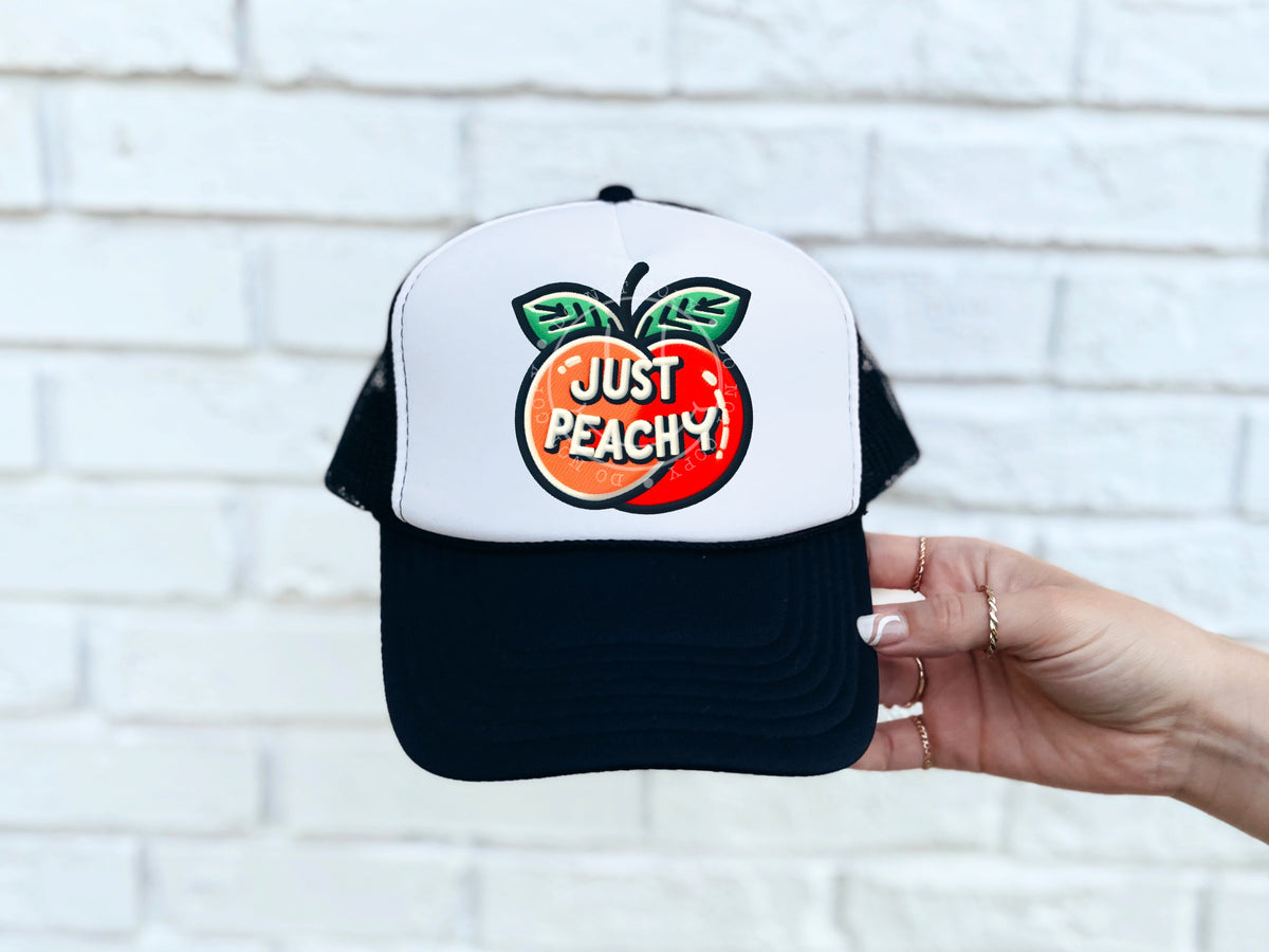 Just peachy hat patch 32947 DTF transfer