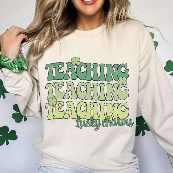 Teaching lucky charm stacked 23917 DTF transfer