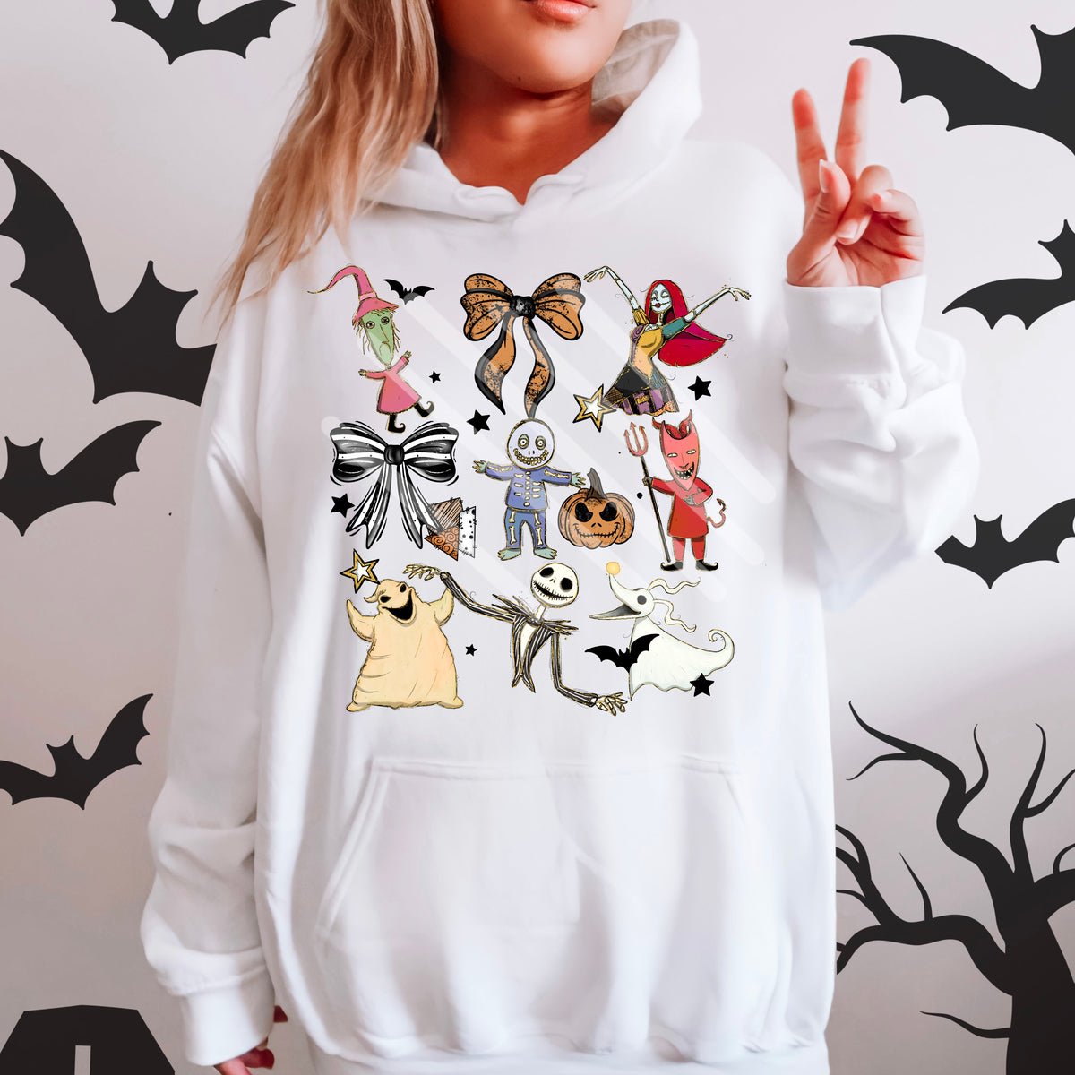 Nightmare crew collage with bows exclusive DTF transfer