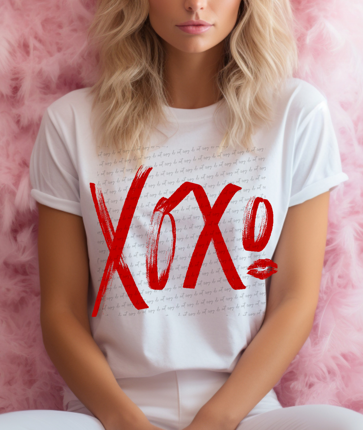 Xoxo with a kiss 56337 DTF transfers