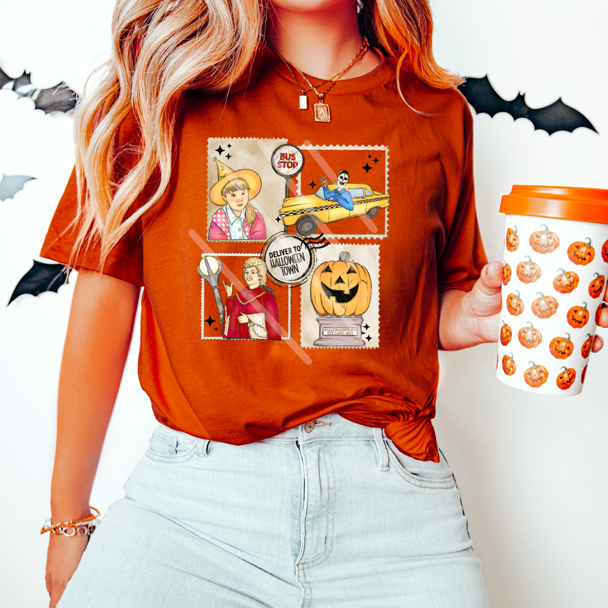 Deliver To Halloweent0wn stamps exclusive DTF transfer