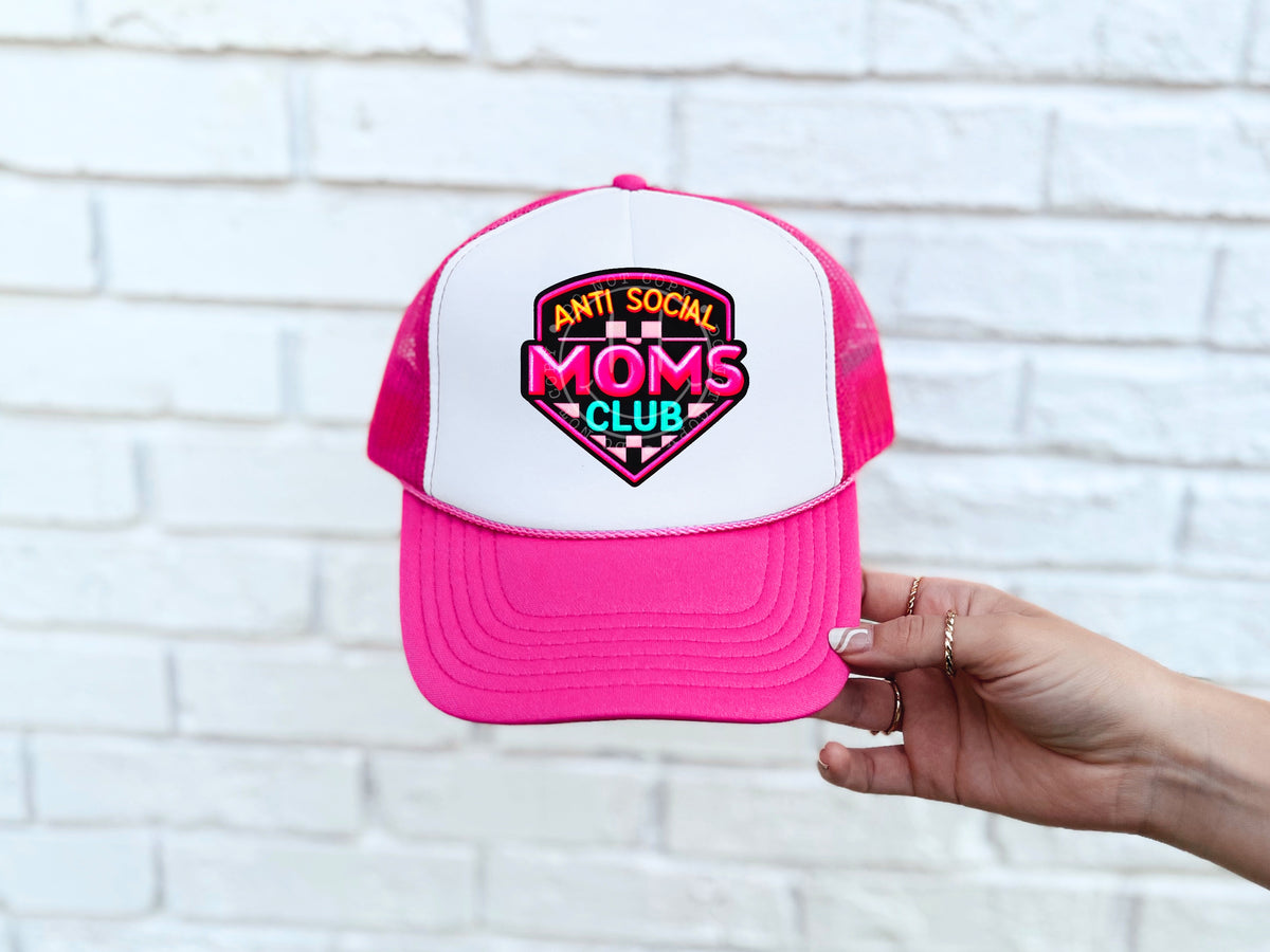 Antisocial moms club hat patch 32914 DTF transfer