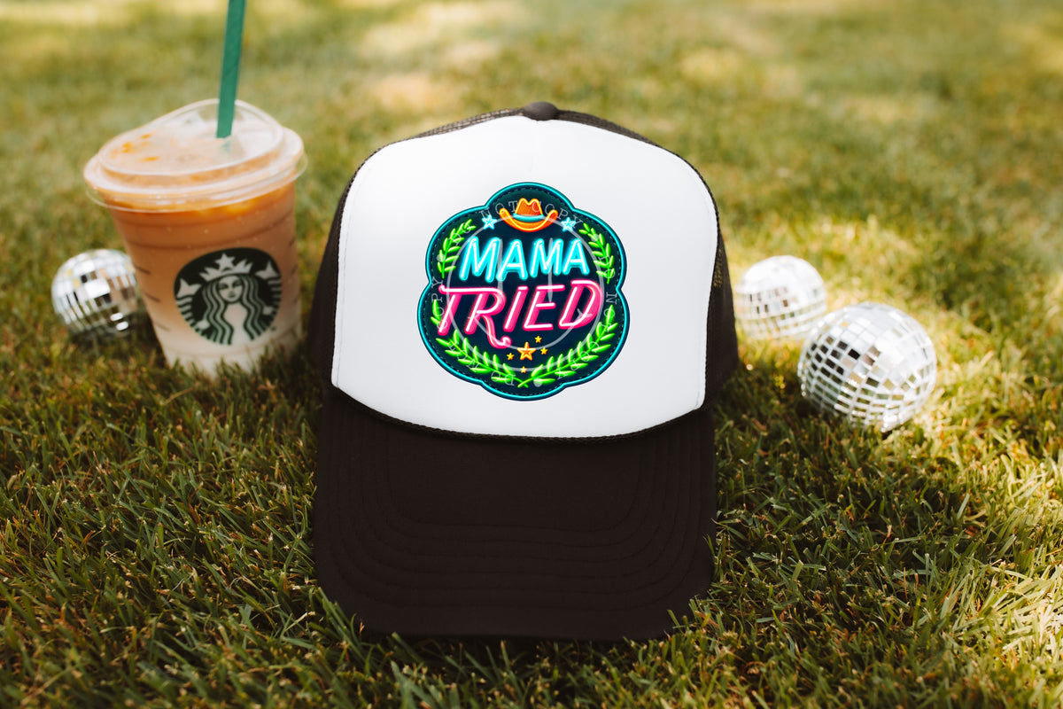 Mama tried cowboy hat hat patch 32910 DTF transfer