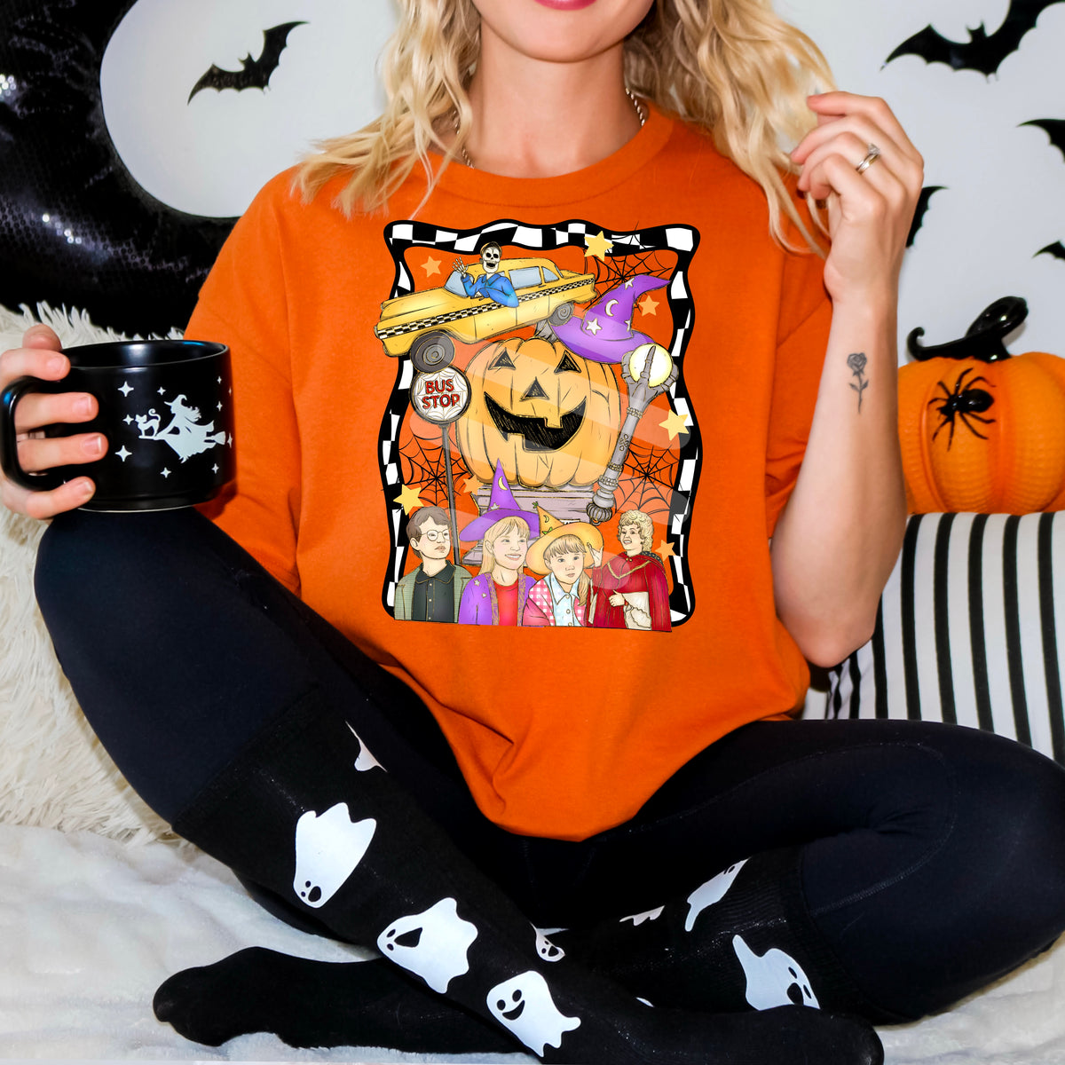 Hp squigly checker frame exclusive DTF transfer