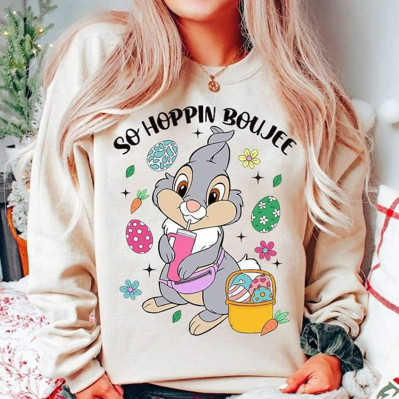 So hoppin boujee bunny with cup 23885 DTF transfer