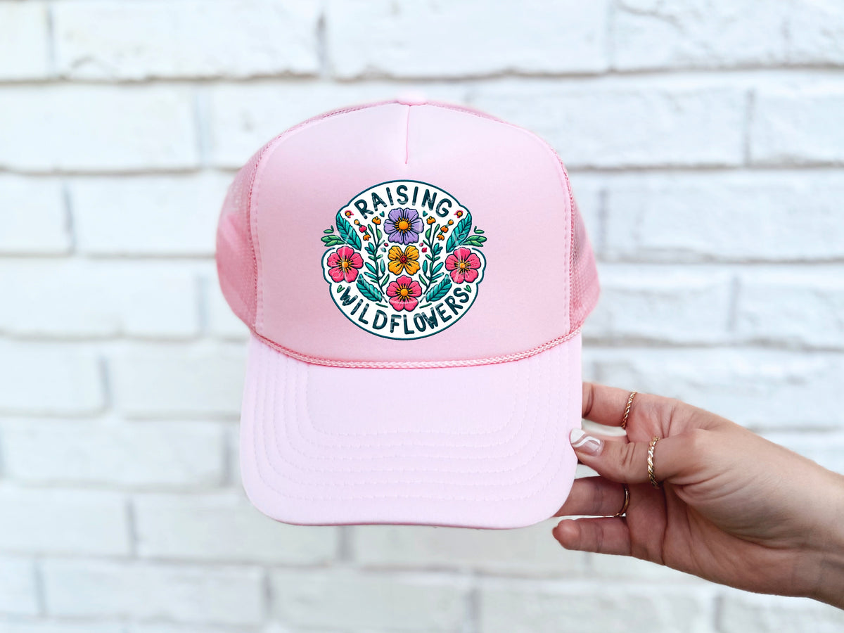 Raising wildflowers hat patch 32896 DTF transfer