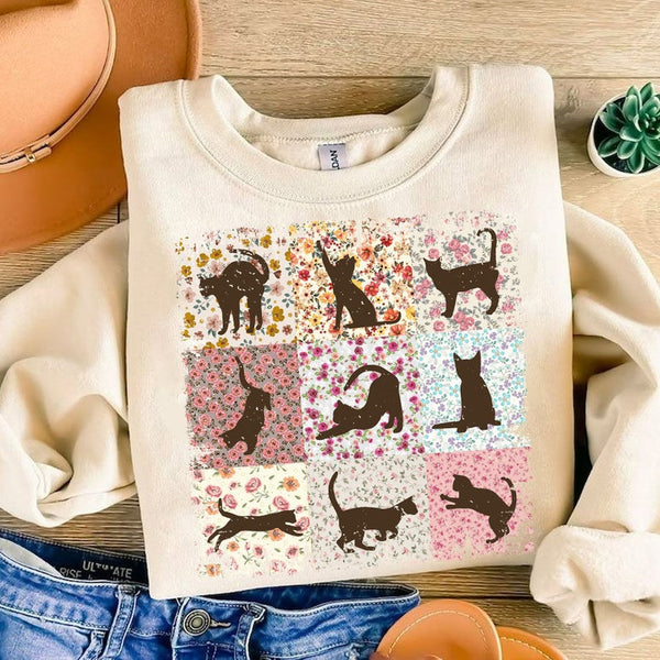 Cat collage 33036 DTF transfer