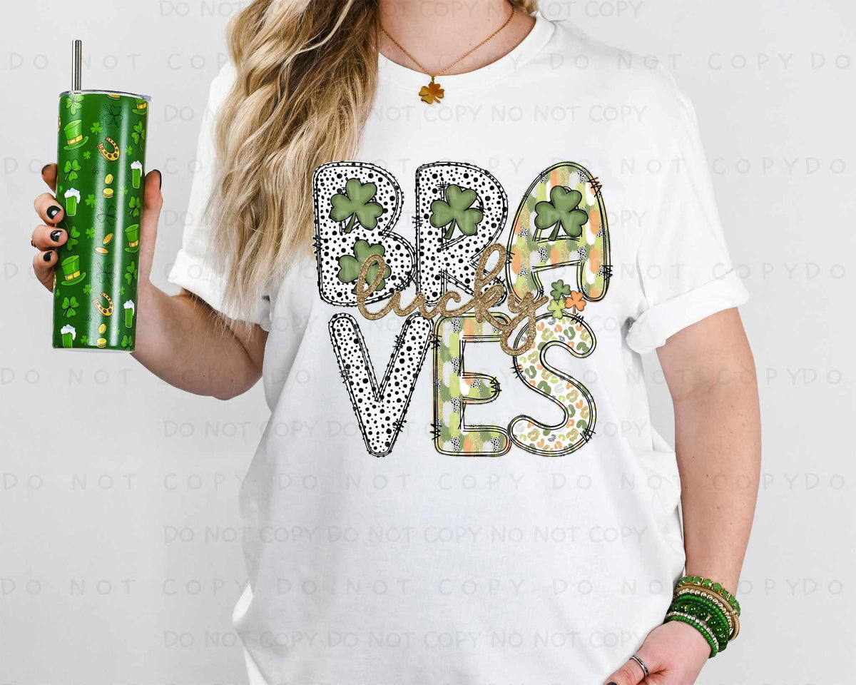 Lucky Braves st Patrick patterns (caplinger) 82453 DTF transfer