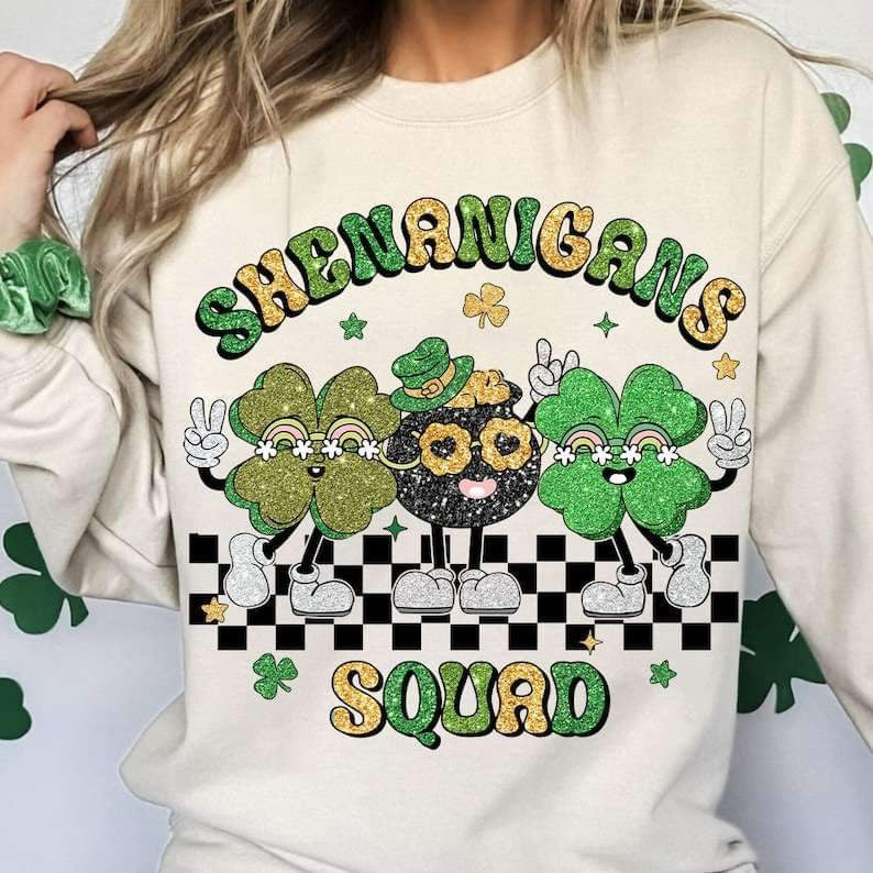 Shenanigan squad glittery 23849 DTF transfer