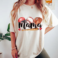 Mama (hat, baseball, glove, bat) 33008 DTF transfer