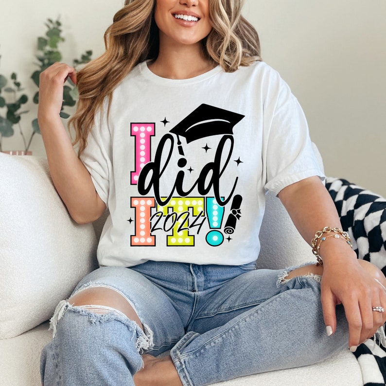 I did it grad cap 33023 DTF transfer