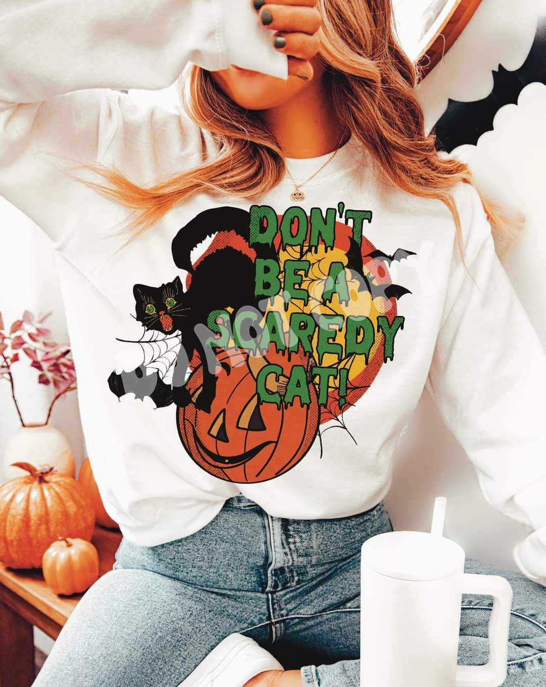 Don’t be a scaredy cat (RTD) 52597 DTF transfer