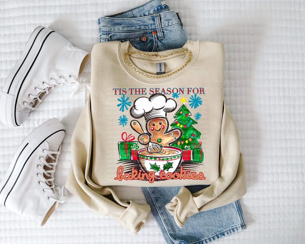 Tis the season for baking cookies DTF transfer