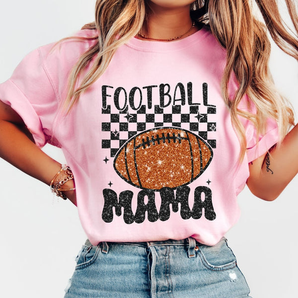 Football mama glittery football 33005 DTF transfer