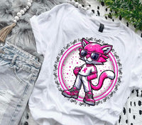 Fight circle pink fox mascot (MMD) 52611 DTF transfer