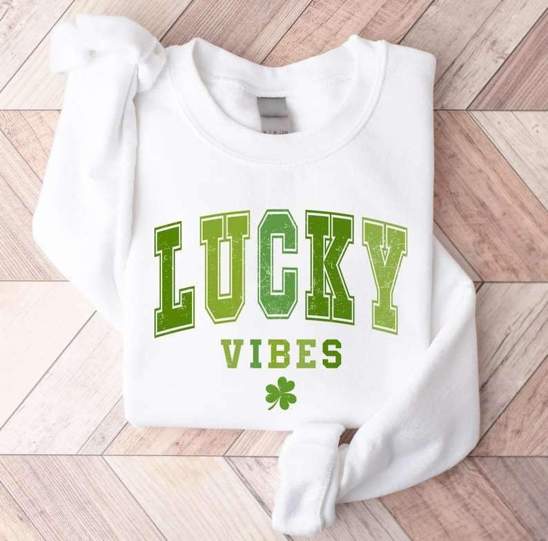 Lucky vibes shades of green 23957 DTF transfer