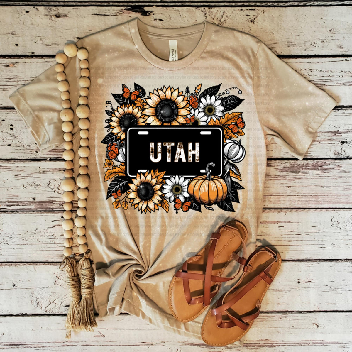 Utah fall license plate (REVEL) DTF Transfer