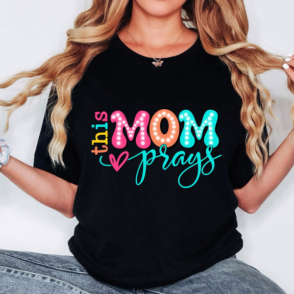 This mom prays colorful 32981 DTF transfer