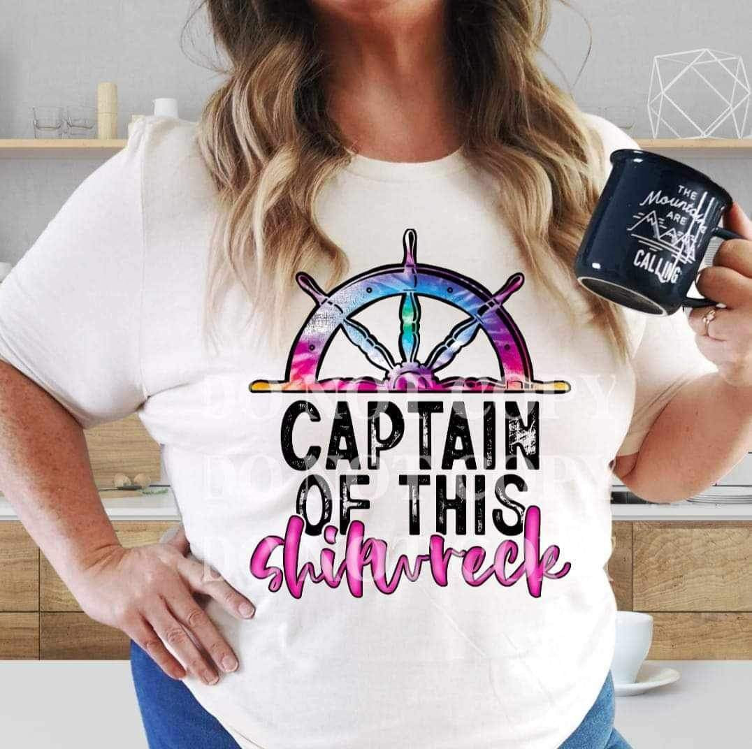 Captain of this shipwreck 23965 DTF transfer