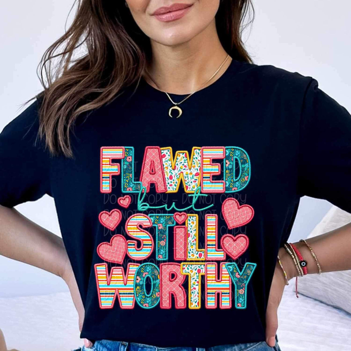 Flawed but still worthy spring pattern 23976 DTF transfer