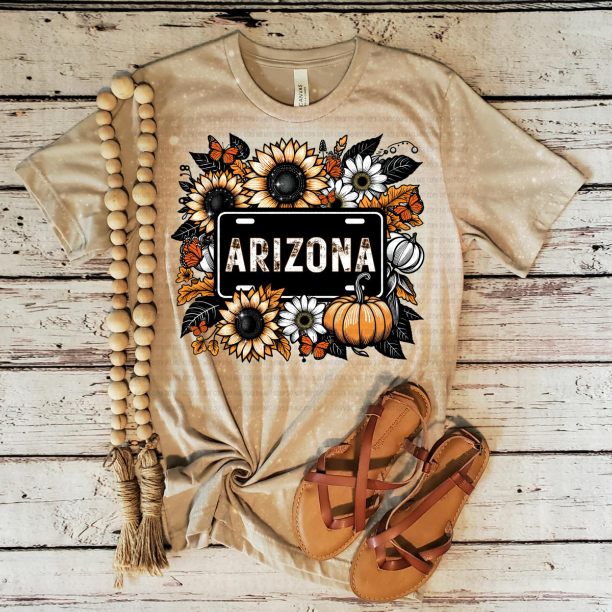 Arizona fall license plate (REVEL) DTF Transfer