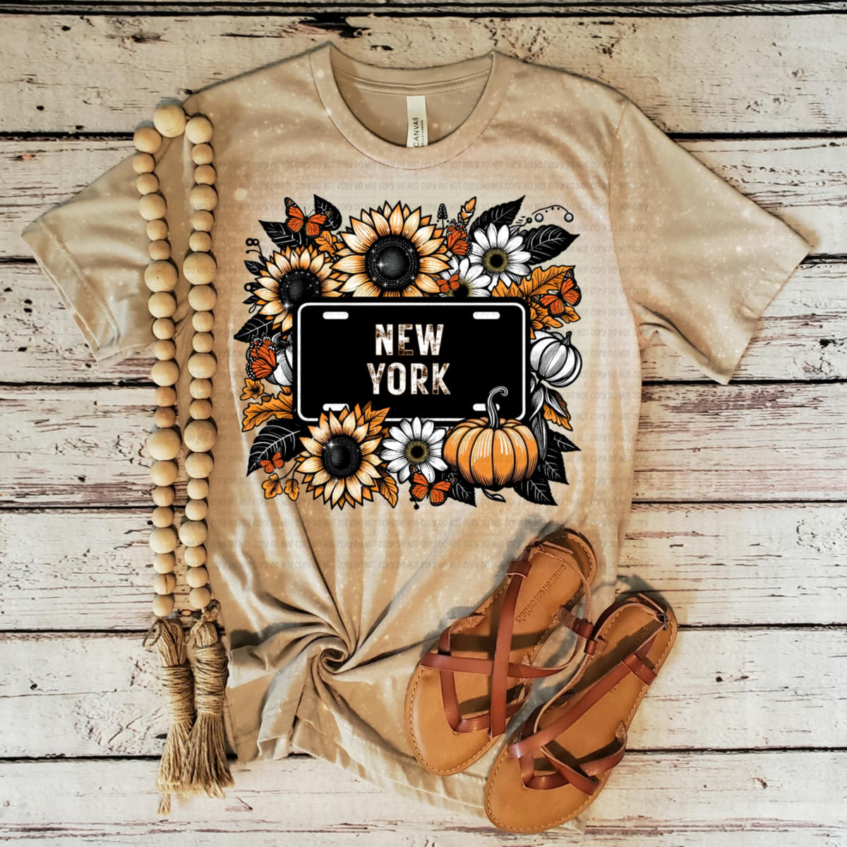 New York fall license plate (REVEL) DTF Transfer