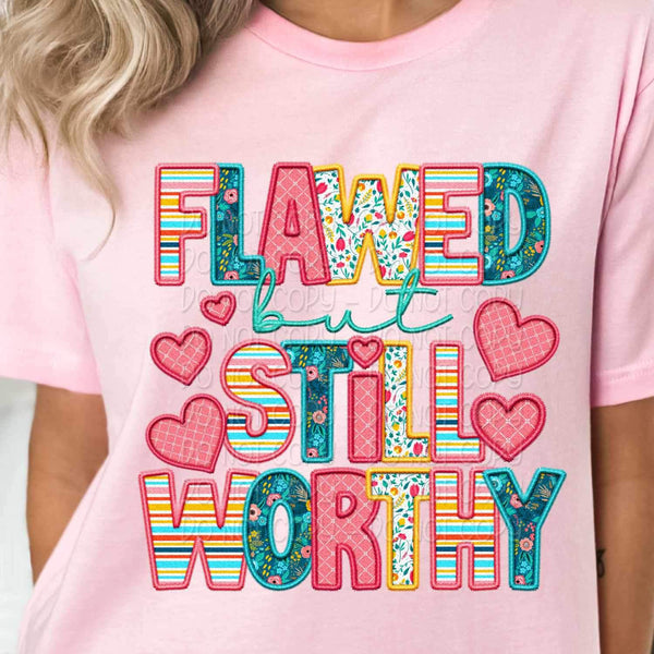 Flawed but still worthy spring pattern 23976 DTF transfer