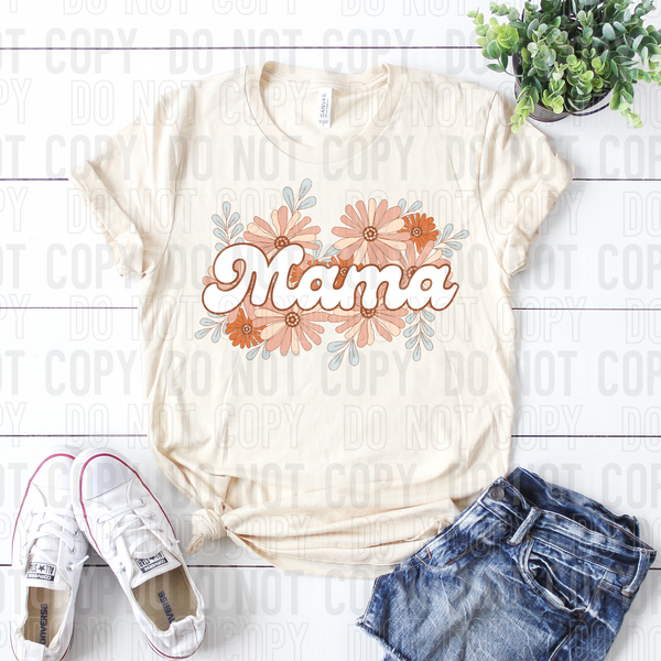 Mama orange flowers (SBB) 33045 DTF transfer